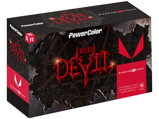 PowerColor Red Devil RX VEGA 64 8GB HBM2 AXRX VEGA 64 8GBHBM2-2D2H/OC [PCIExp 8GB]