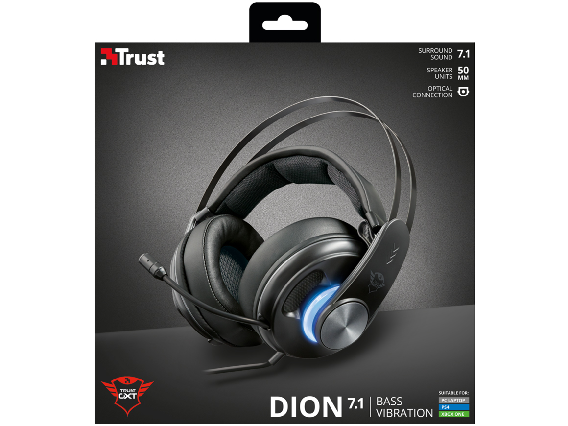 Trust Gaming GXT 383 Dion 7.1 Bass Vibration Headset 22055