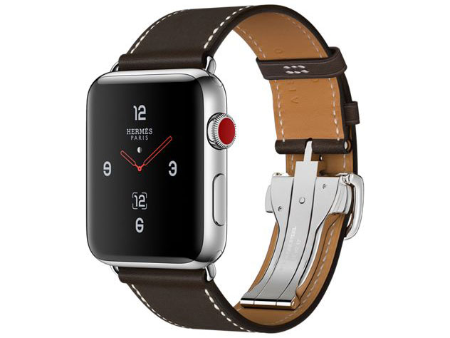 Apple - Apple Watch series3 HERMES 42㎜ Apple x Hermes Series 3 Smart Watch with Extra Band - The Revury