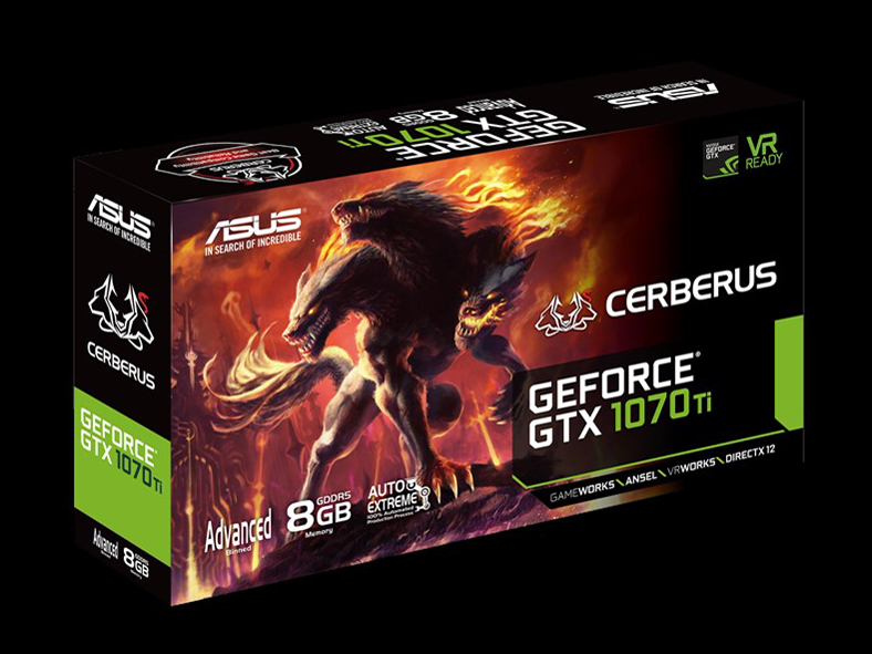 CERBERUS-GTX1070TI-A8G [PCIExp 8GB]