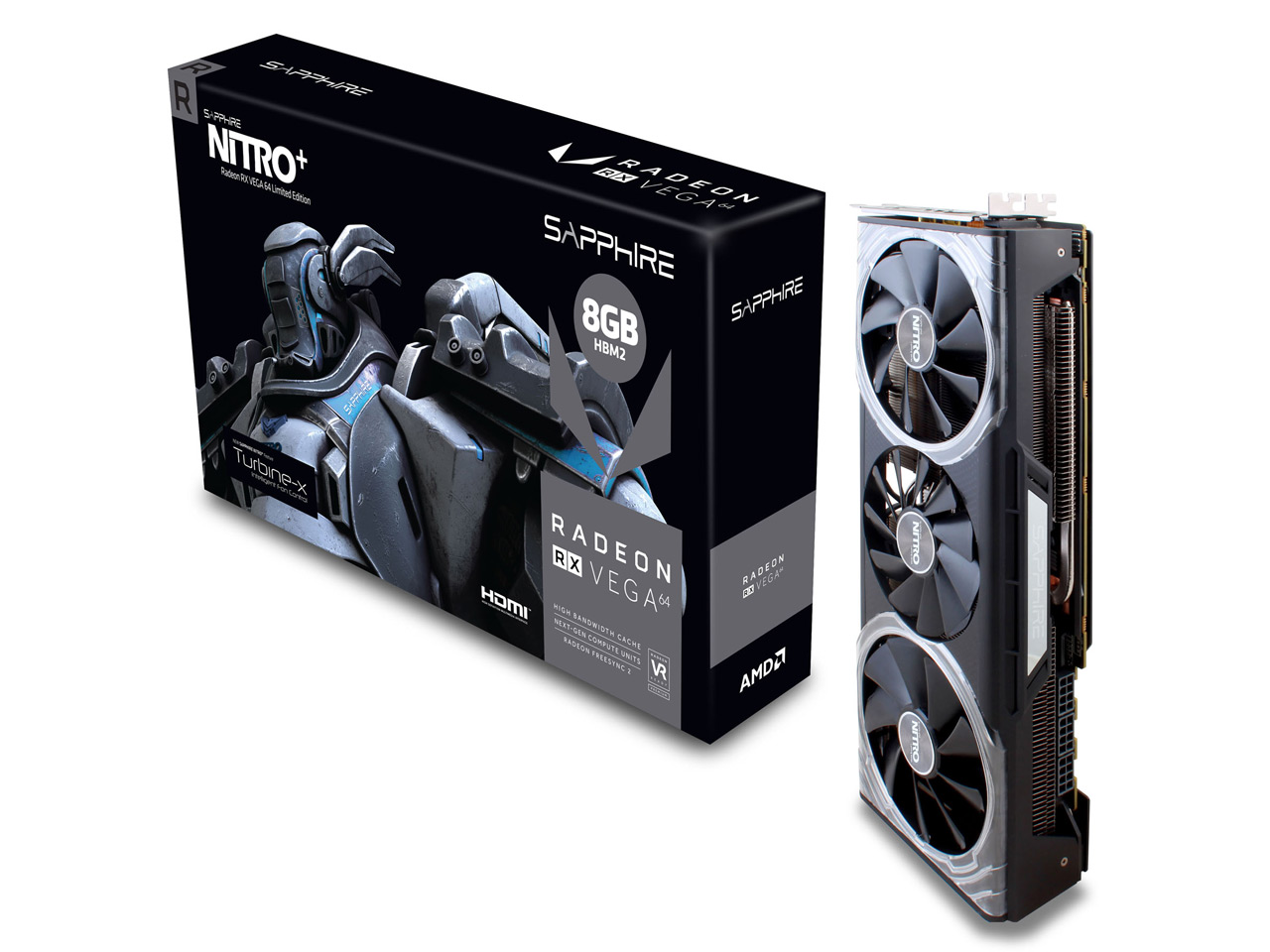SAPPHIRE NITRO+ RADEON RX VEGA 64 8G HBM2 LIMITED EDITION [PCIExp 8GB]