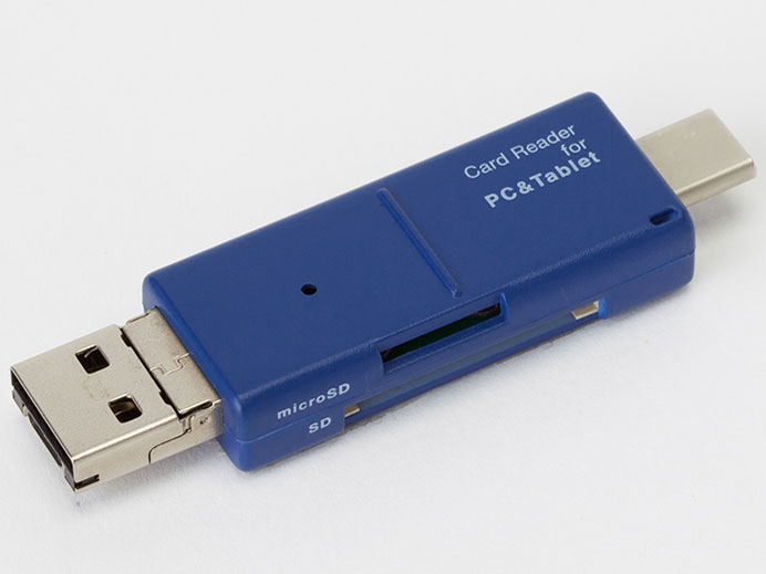 Digio2 CRW-TCMSD72BL [USB/microUSB/USB Type-C �u���[] �̐��i�摜