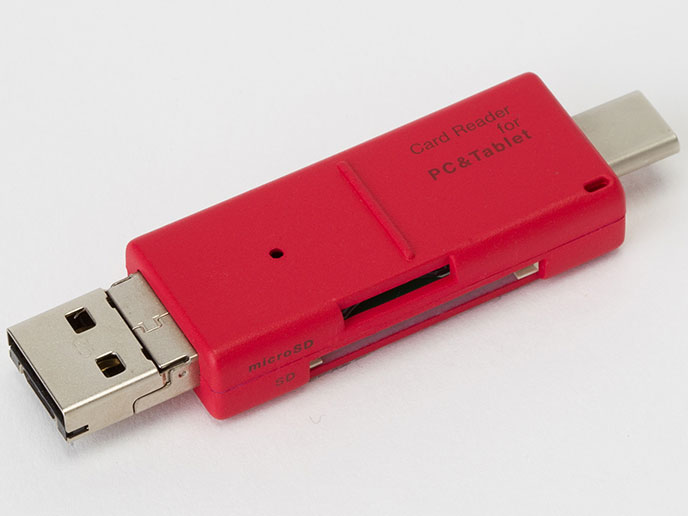 Digio2 CRW-TCMSD72R [USB/microUSB/USB Type-C ���b�h] �̐��i�摜