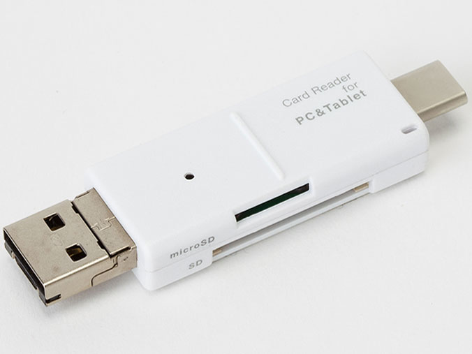 Digio2 CRW-TCMSD72W [USB/microUSB/USB Type-C �z���C�g] �̐��i�摜