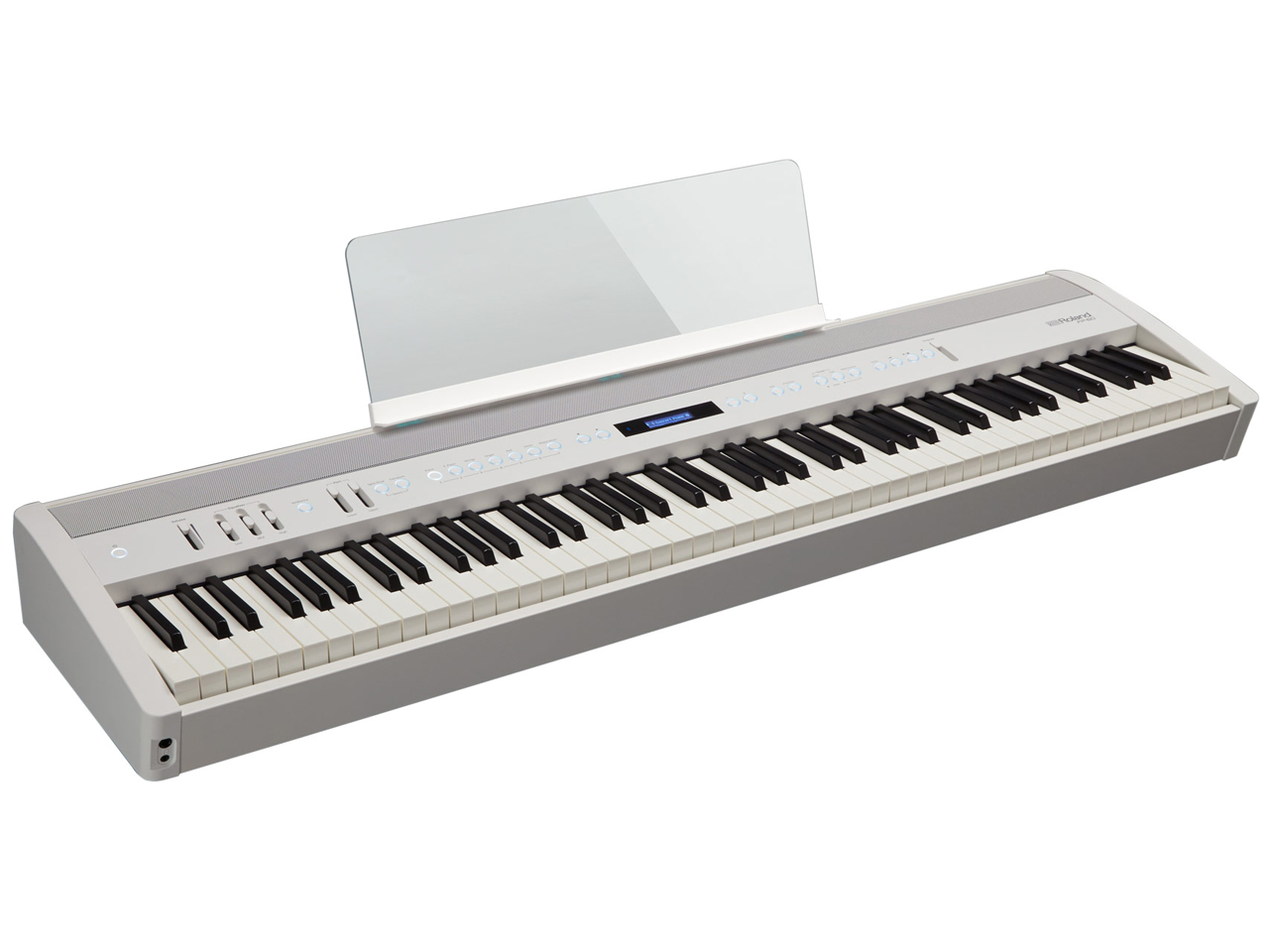 価格 Com 本体 譜面立て装着時 Roland Piano Digital Fp 60 Wh ホワイト の製品画像