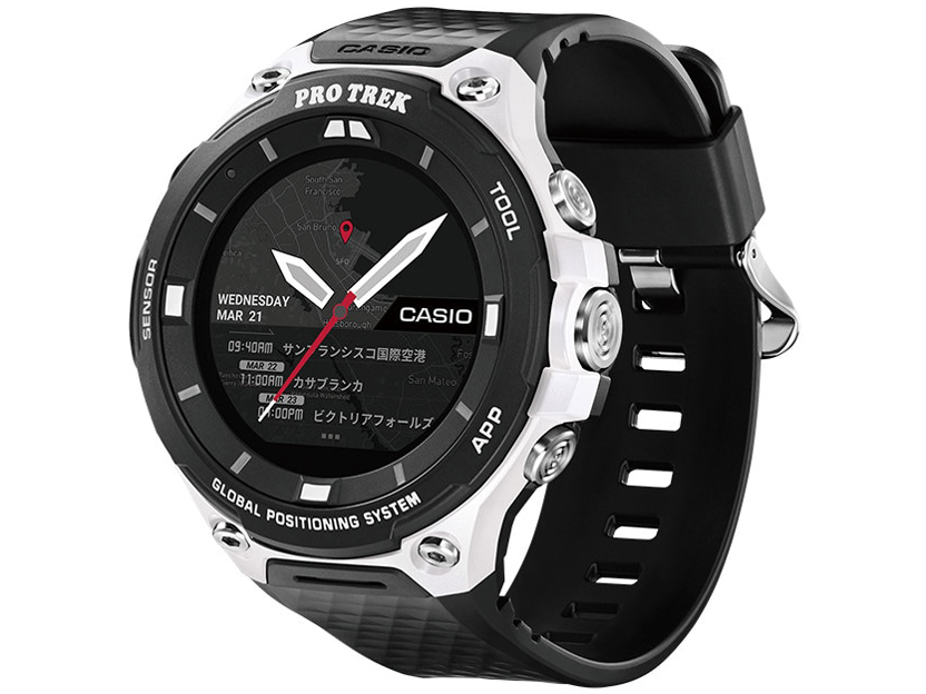 価格 Com 本体 斜め Smart Outdoor Watch Pro Trek Smart Wsd F20 We フローライトホワイト の製品画像