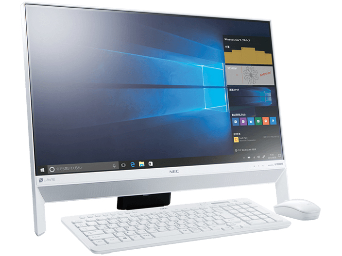 価格 Com 本体 斜め Lavie Desk All In One Da370 Kaw Pc Da370kaw ファインホワイト の製品画像