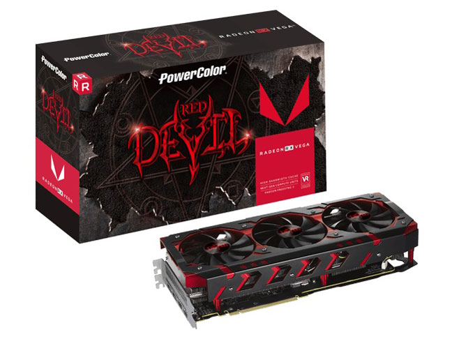 PowerColor Red Devil RX VEGA 56 8GB HBM2 AXRX VEGA 56 8GBHBM2-2D2H/OC [PCIExp 8GB] �̐��i�摜