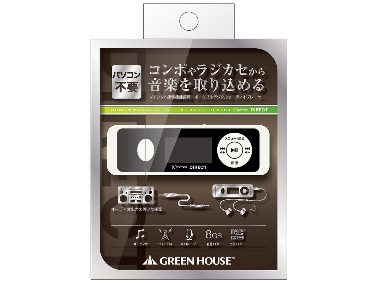 kana DT GH-KANADT8-WH [8GB �z���C�g]