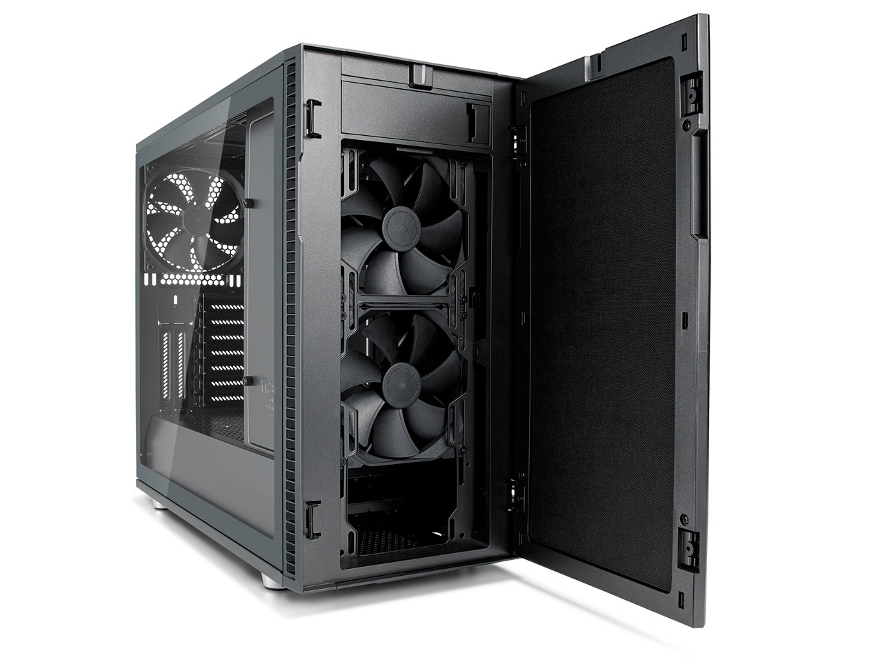 価格.com - 『本体 内部2』 Define R6 TG FD-CA-DEF-R6-BKO-TG [ブラックアウト] の製品画像