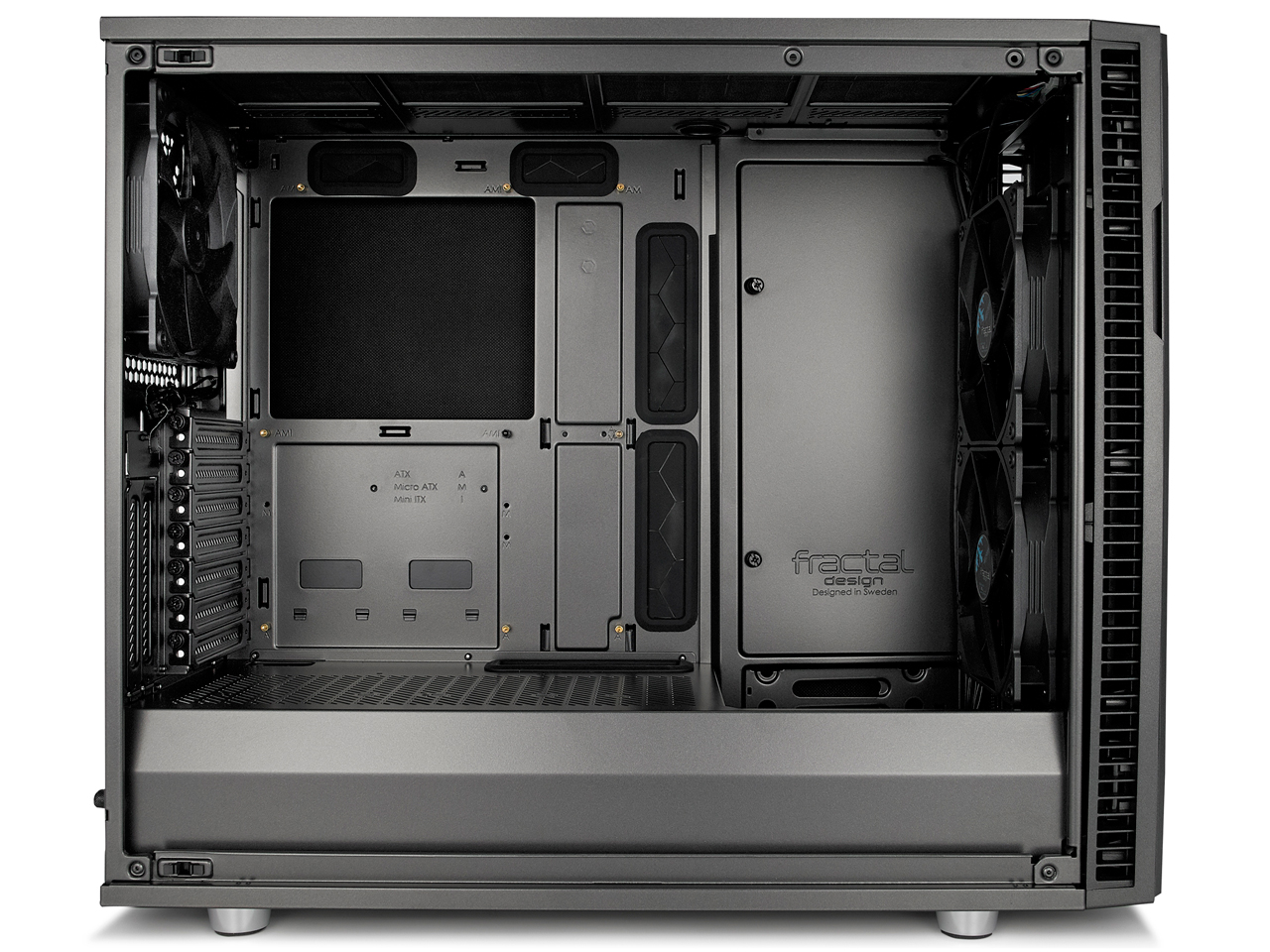 価格.com - 『本体 内部6』 Define R6 TG FD-CA-DEF-R6-BKO-TG [ブラックアウト] の製品画像