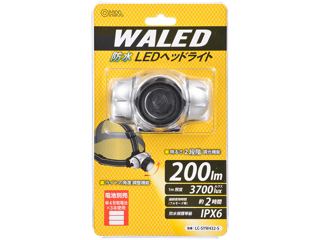 �h�� LED�w�b�h���C�g LC-SYW432-S