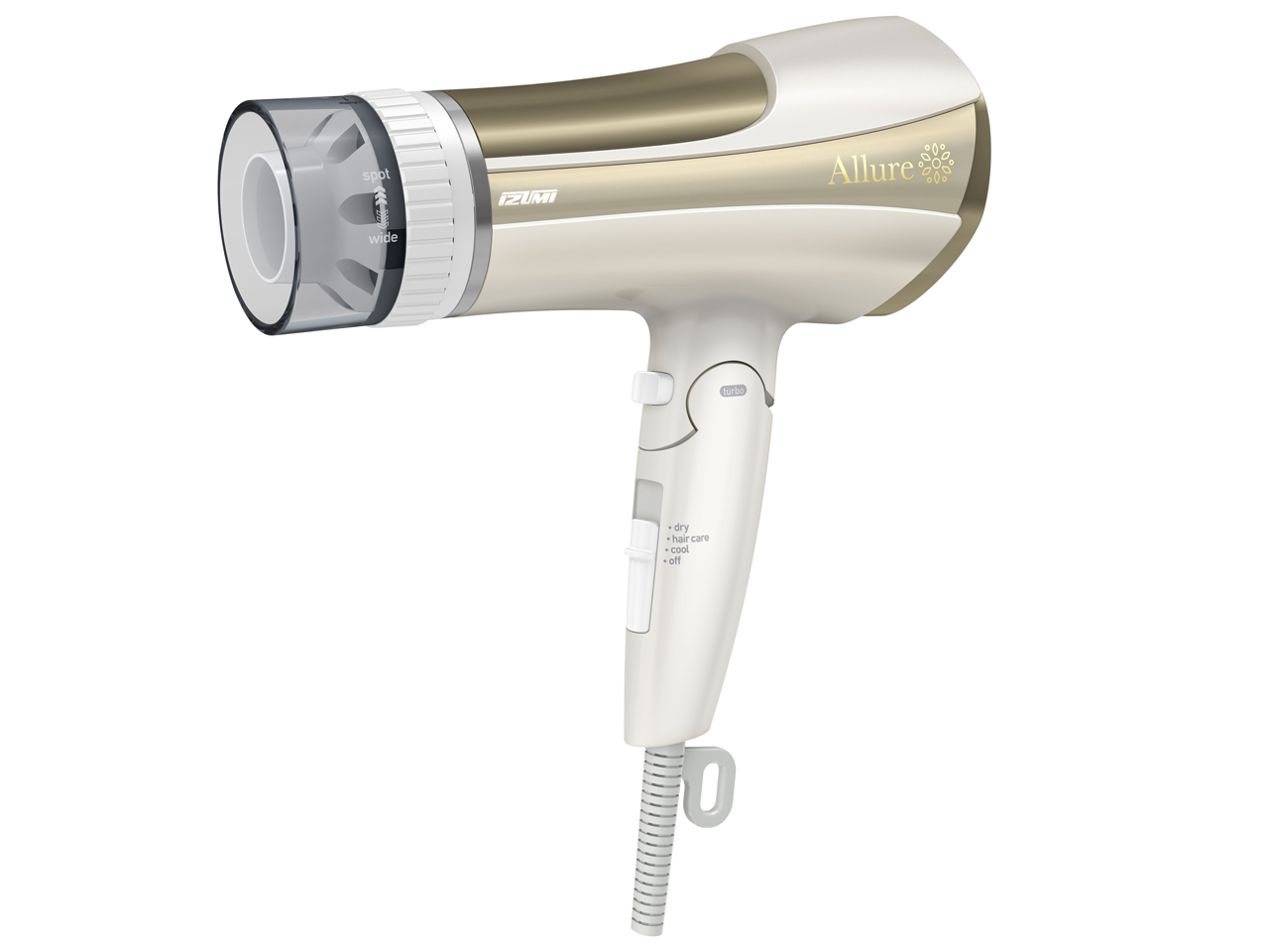 イズミ IZUMI マイナスイオン　ドライヤー Allure DR-RM77 W Amazon | IZUMI Allure マイナスイオンドライヤー ホワイト DR