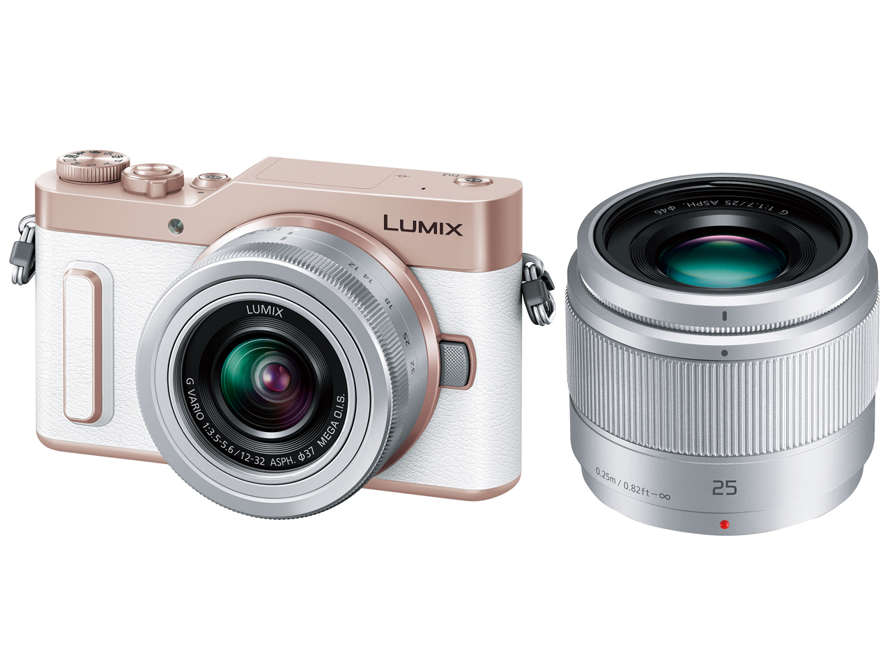 LUMIX DC-GF10W ジャンク品 Panasonic 中古 1年保証 美品 LUMIX GF10 ダブルレンズキット 12