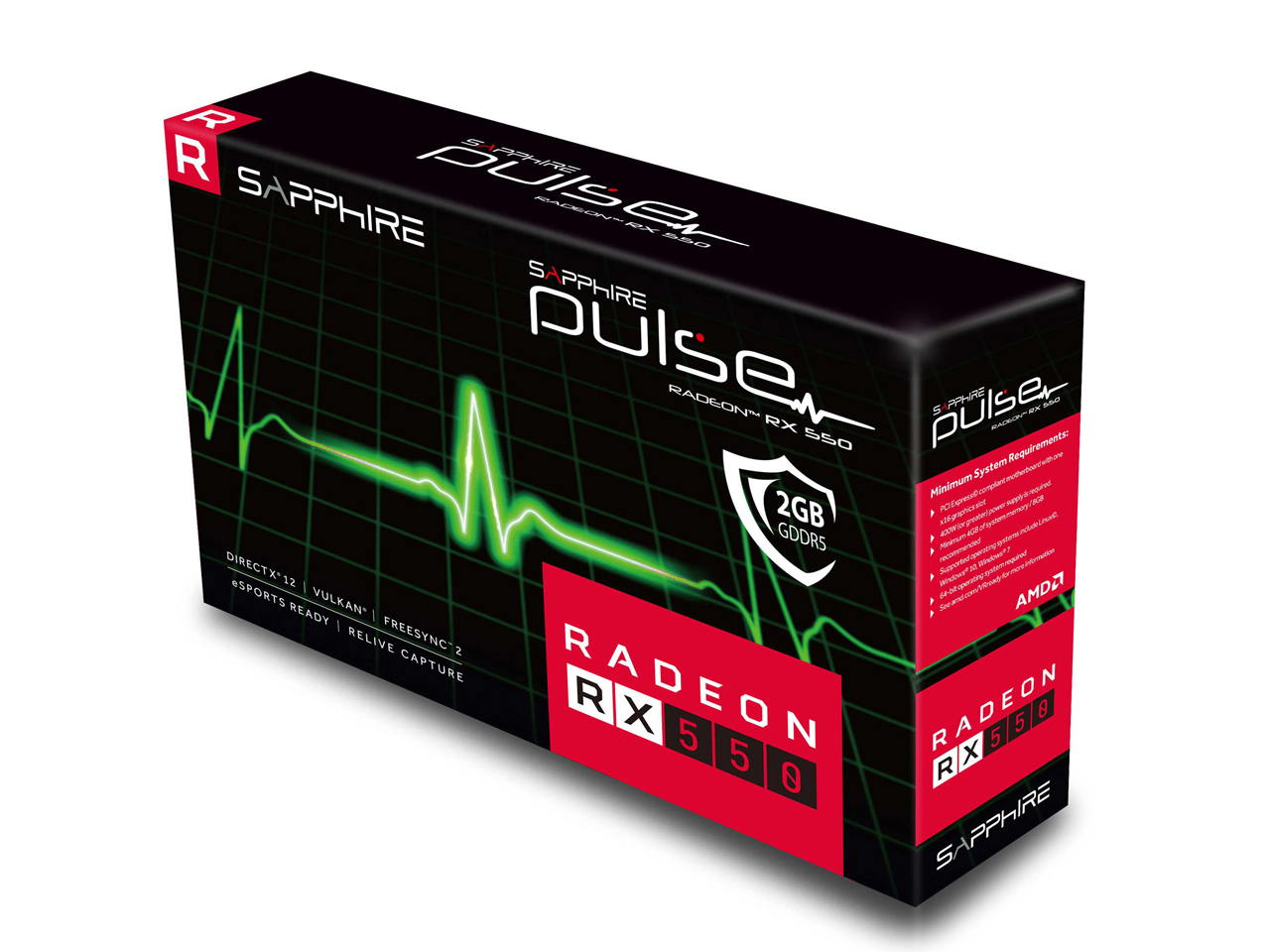 SAPPHIRE PULSE RADEON RX 550 2G GDDR5 [PCIExp 2GB]