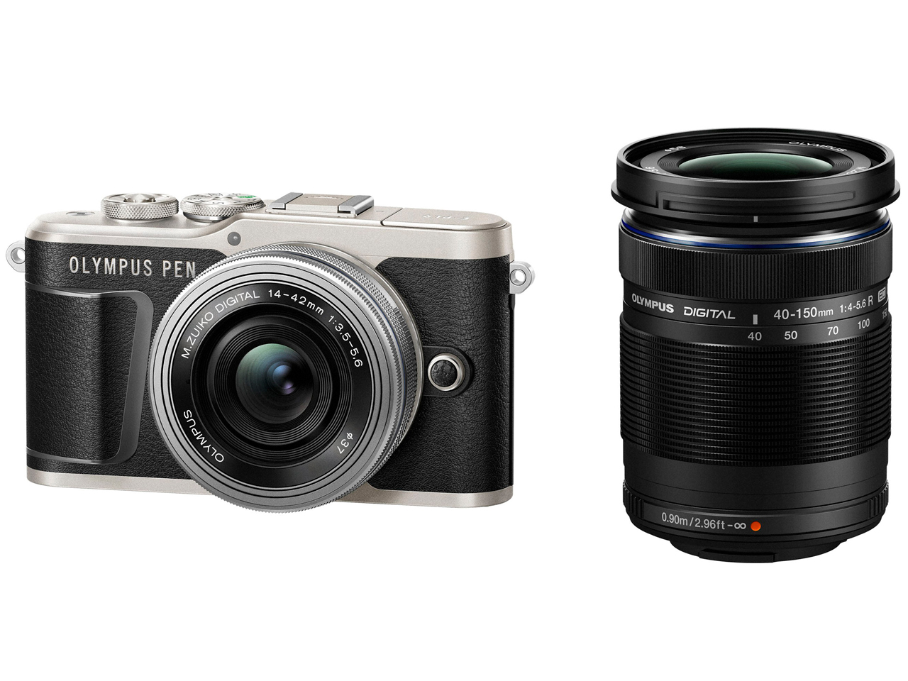 レンズ計4本 OLYMPUS PEN E-PL9 ダブルズームキット&単焦点 オリンパス OLYMPUS PEN E-PL9 EZダブルズームキット [ブラック