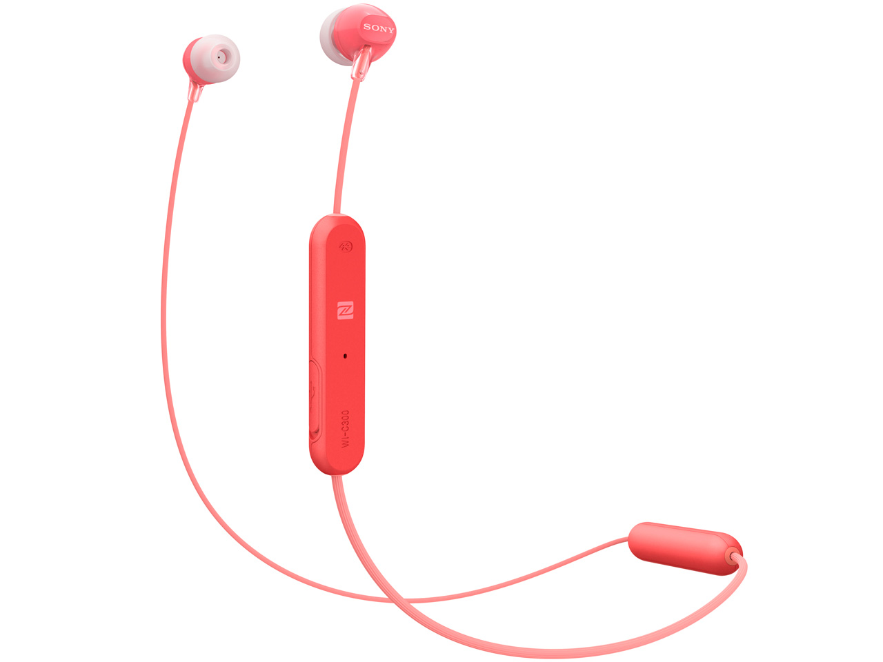 sony WI-C300本体+starwarsマグカップ本体 ソニー、8時間駆動のケーブル一体型Bluetoothヘッドセット「WI
