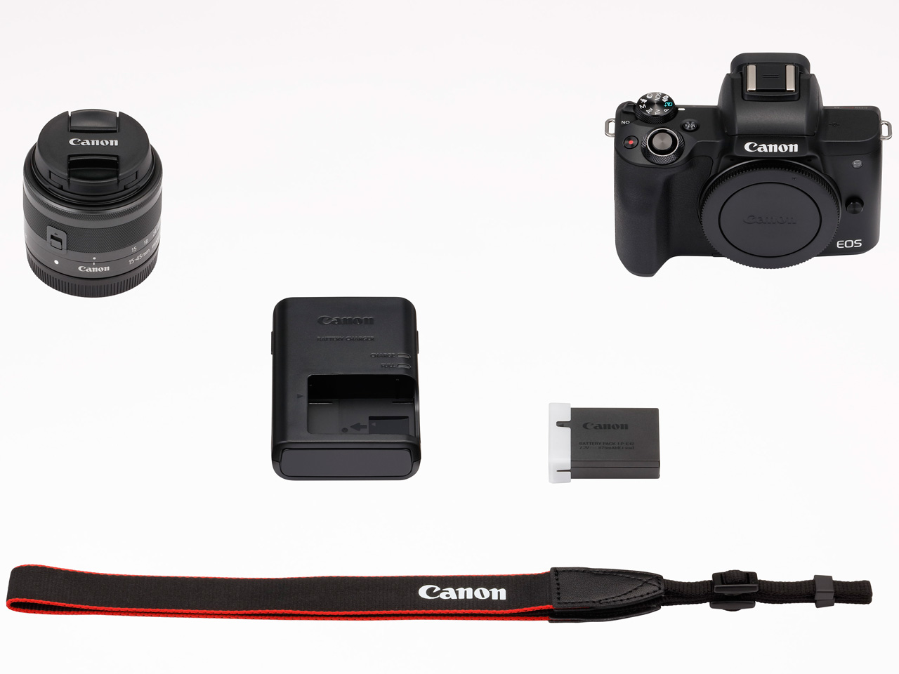 EOS Kiss M EF-M15-45 IS STM �����Y�L�b�g [�u���b�N]