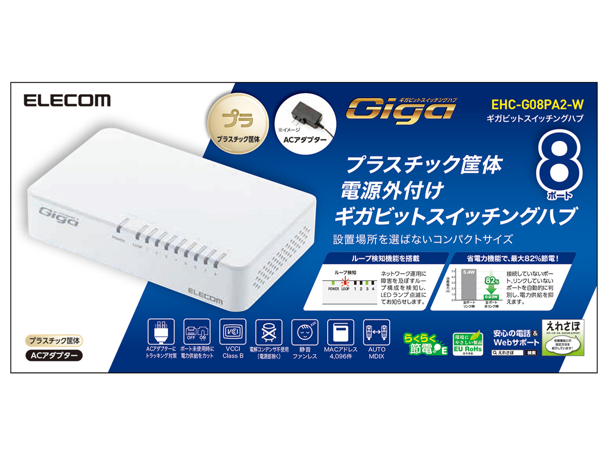 EHC-G08PA2-W [�z���C�g]