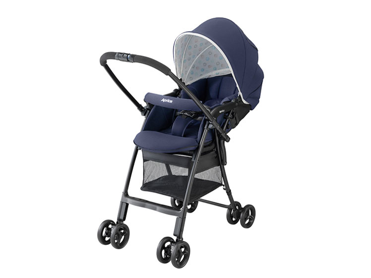 アップリカ カルーンエアーAB カラフルストライプ BK ブラック Aprica（アップリカ） ベビーカー カルーンエアー AB カラフル