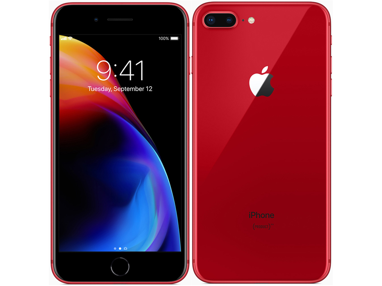 iphone 8PLUS プロダクトレッド　64GB SIMフリー「美品」100%