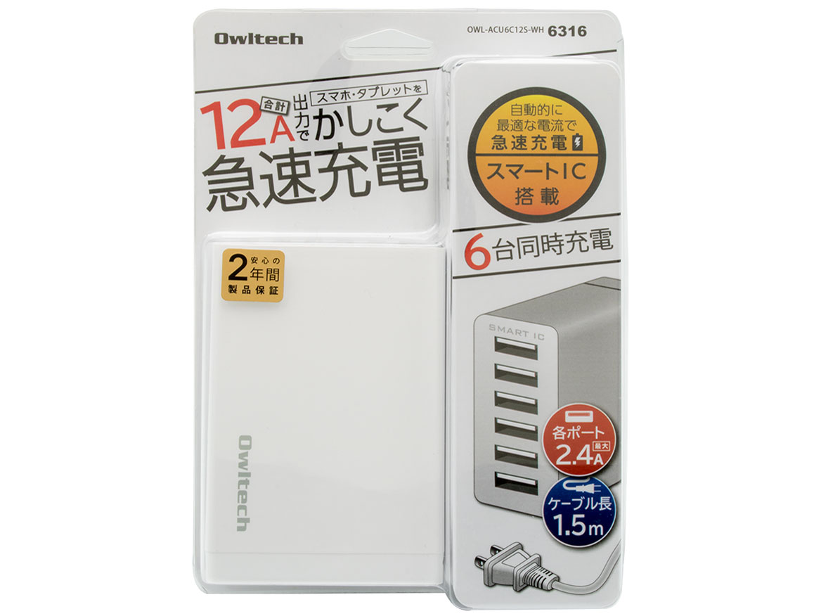 OWL-ACU6C12S-WH [�z���C�g]