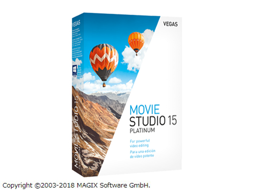 VEGAS Movie Studio 15 Platinum �̐��i�摜
