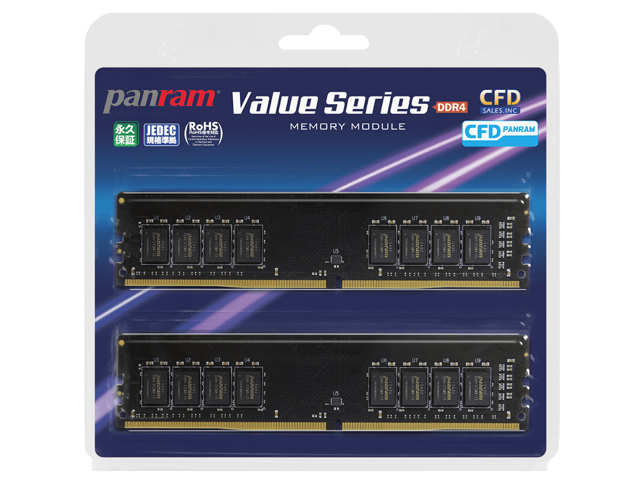 W4U2400PS-4GC17 [DDR4 PC4-19200 4GB 2���g] �̐��i�摜