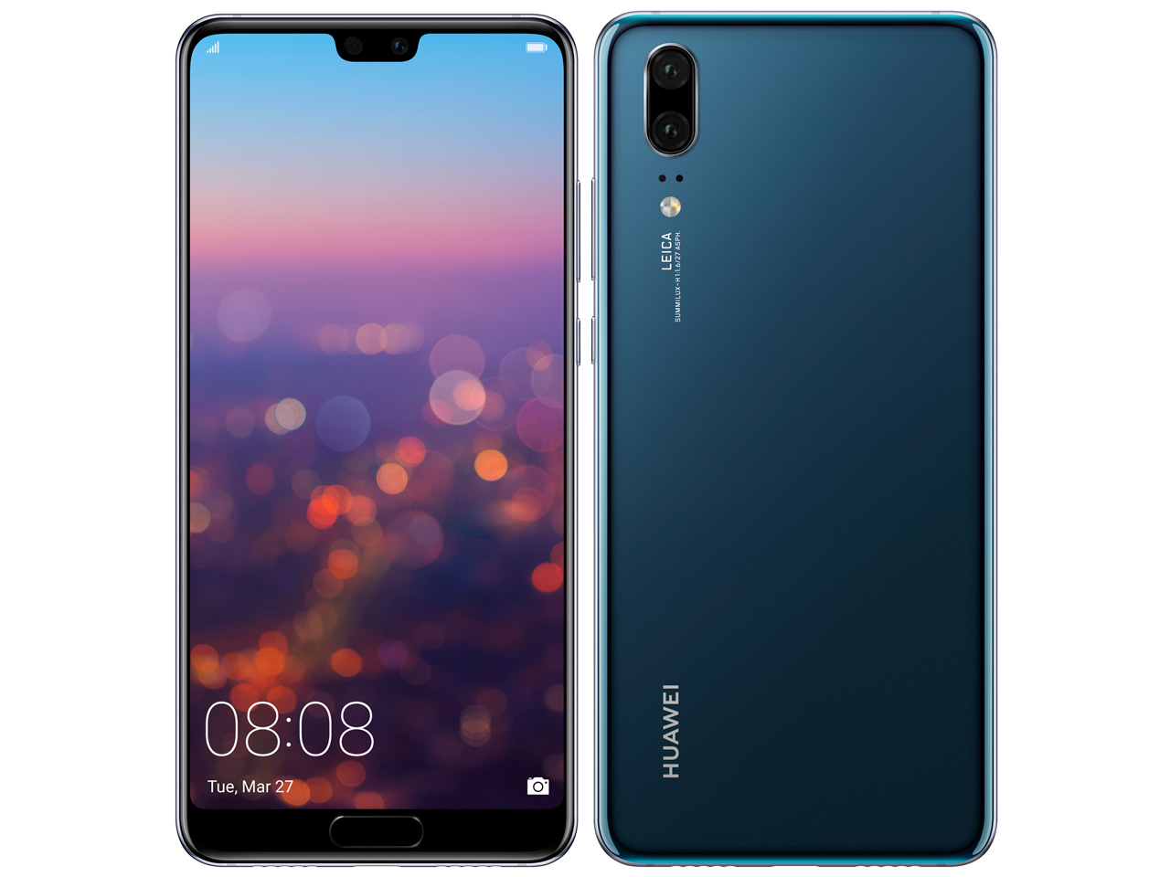 HUAWEI P20 SIM�t���[ [�~�b�h�i�C�g�u���[] �̐��i�摜