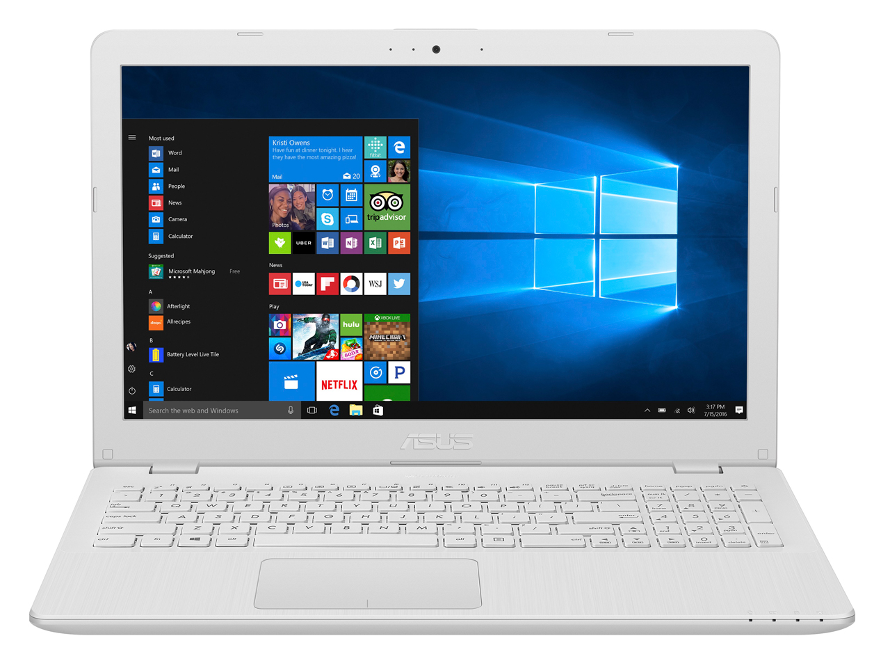 �w�{�� ���ʁx ASUS VivoBook 15 X542UA X542UA-8130W [�z���C�g] �̐��i�摜