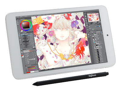 raytrektab DG-D08IWP Siro K/08171-10a [�z���C�g/�V���o�[] �̐��i�摜