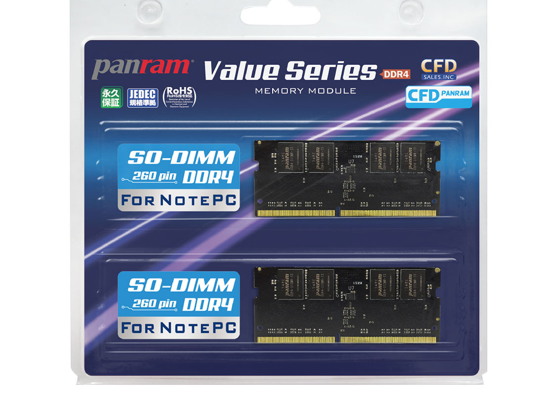 W4N2666PS-8G [SODIMM DDR4 PC4-21300 8GB 2���g] �̐��i�摜