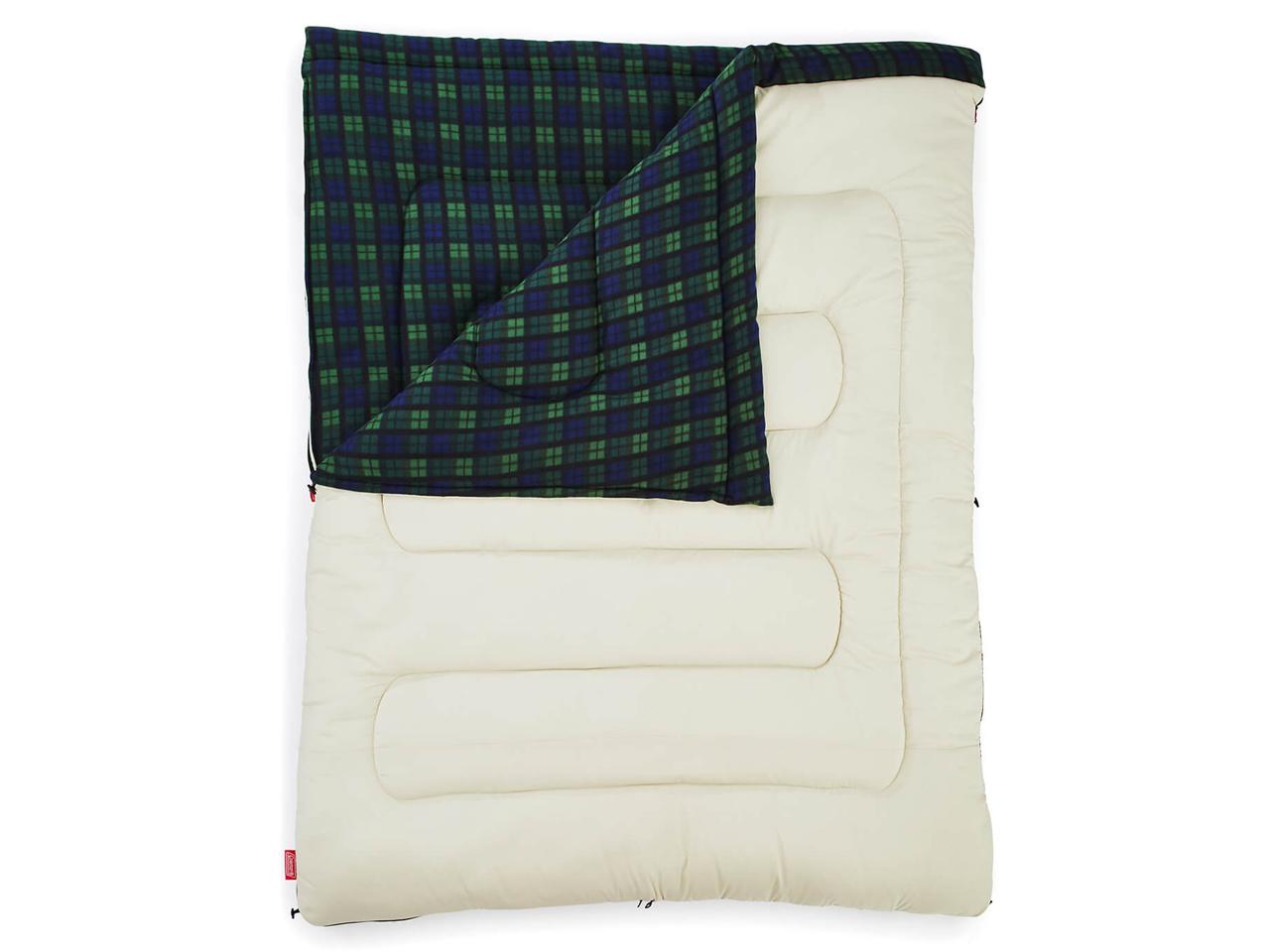 Coleman　フリース　寝袋　オリーブチェック柄　1個売りできます(^o^) コールマン アドベンチャーフリーススリーピングバッグ/C0 2000033804