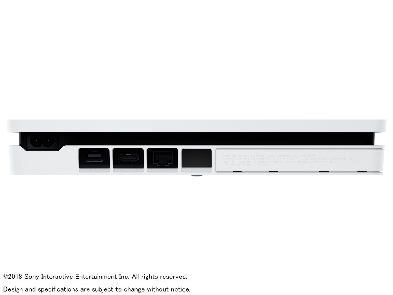 価格.com - 『本体 横置き 背面』 プレイステーション4 CUH-2200AB02 [500GB グレイシャー・ホワイト] の製品画像