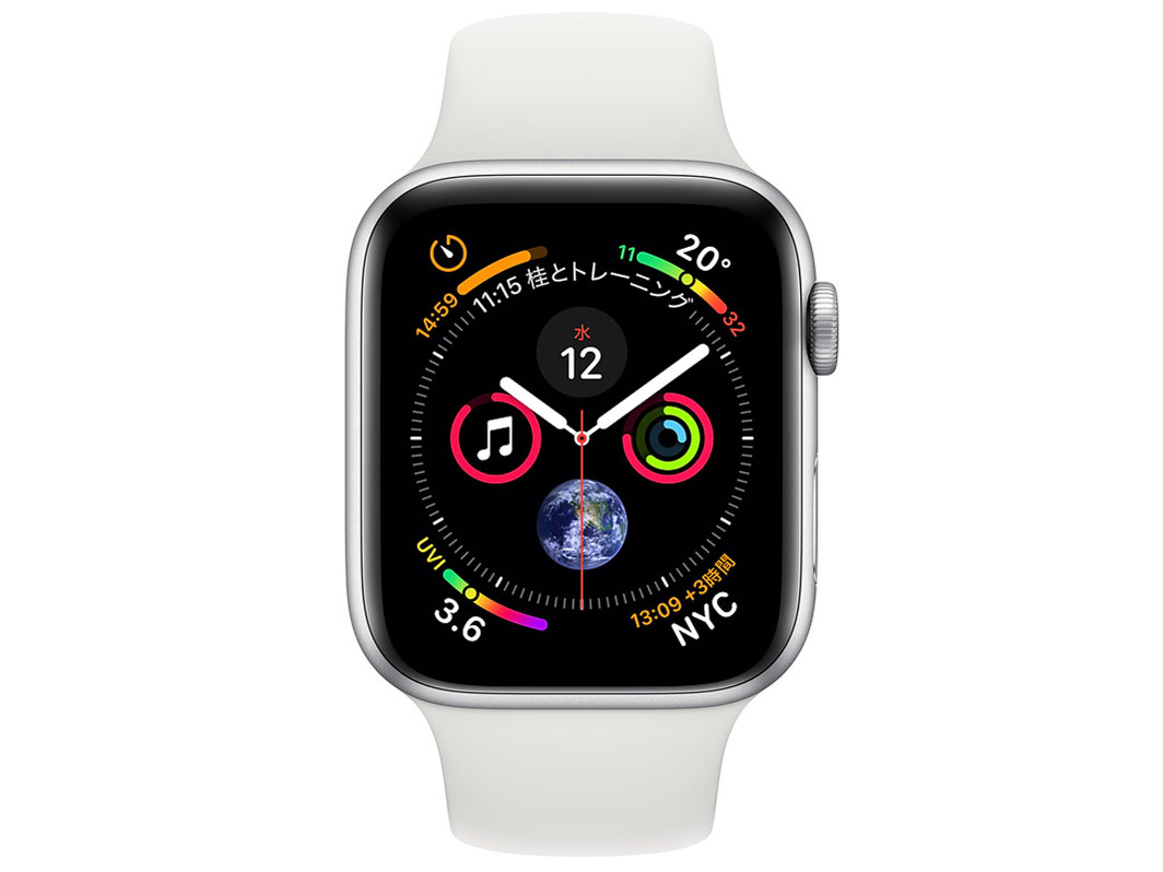 Apple Watch Series 4 GPS���f�� 44mm MU6A2J/A [�z���C�g�X�|�[�c�o���h]
