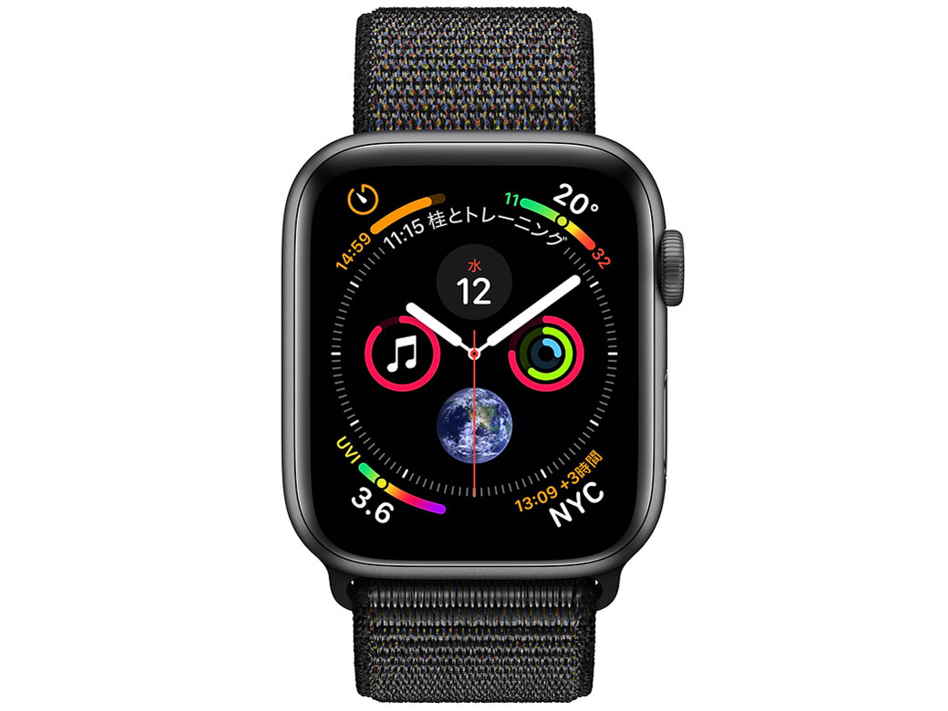 Apple Watch Series 4 GPS���f�� 44mm MU6E2J/A [�u���b�N�X�|�[�c���[�v]