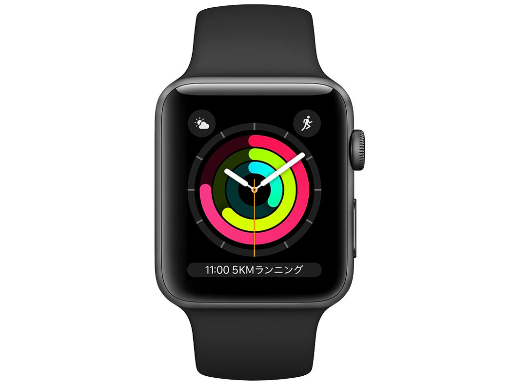 Apple Watch Series 3 GPS���f�� 42mm MTF32J/A [�u���b�N�X�|�[�c�o���h]