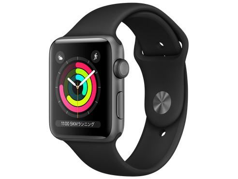 スマホアクセサリー Apple Watch series3 42mm Apple Apple Watch Series 3 GPSモデル 42mm MQL02J/A [フォッグ