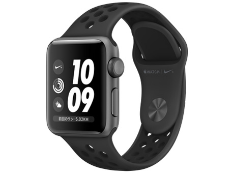 Apple Watch - Apple Watch3　38㎜GPS　NIKEモデル Apple Watch Nike+ Series 3 (GPS + Cellular) 38mm Space Gray
