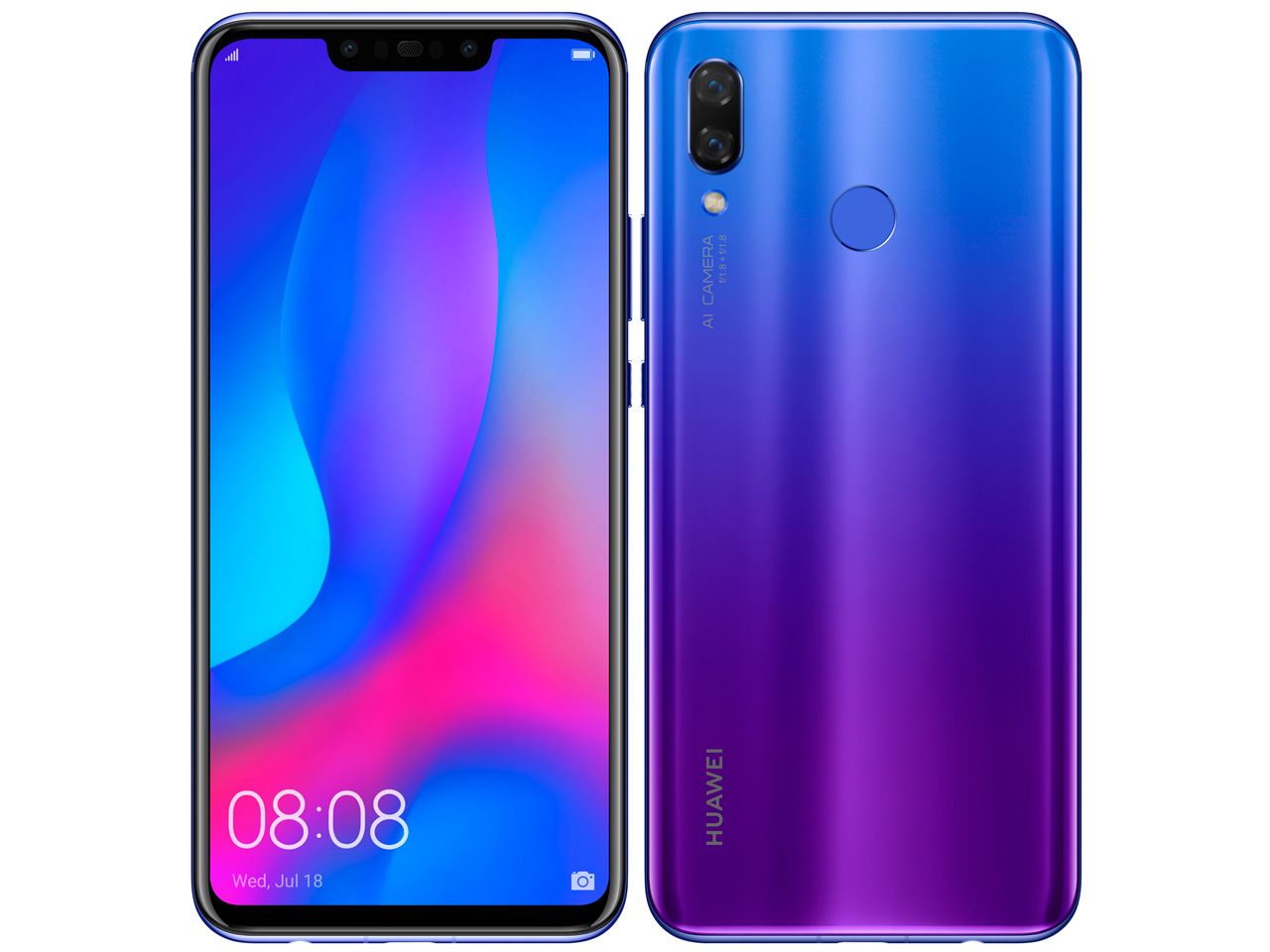 HUAWEI nova 3 SIM�t���[ [�A�C���X�p�[�v��] �̐��i�摜