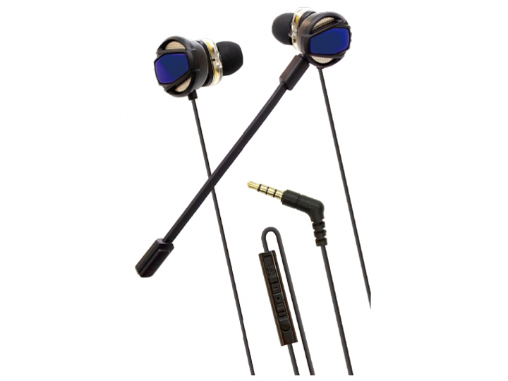 PS4�p �Q�[�~���O�C���z���w�b�h�Z�b�g ANS-PF059BB [�u���b�N×�u���[] �̐��i�摜