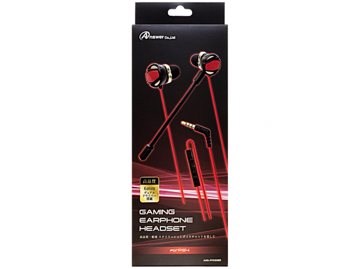 PS4�p �Q�[�~���O�C���z���w�b�h�Z�b�g ANS-PF059BR [�u���b�N×���b�h]