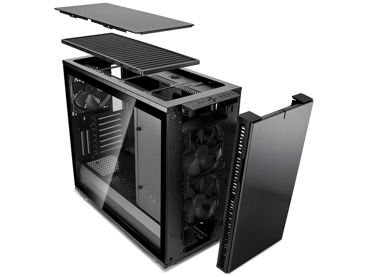 Define R6 USB-C TG FD-CA-DEF-R6C-BKO-TGL [�u���b�N�A�E�g]