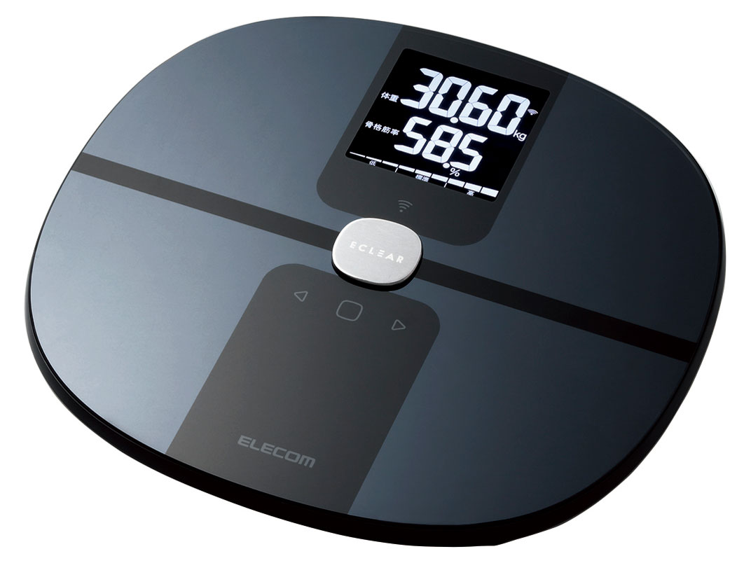 【新品】エクリア ELECOM  エレコム  HCS-WFS01BK体組成計 黒 Amazon | エレコム HCS-WFS01BK エクリア 体組成計 Wifi接続対応