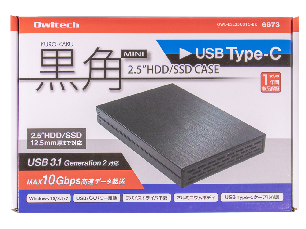 ���pMINI OWL-ESL25U31C-BK [�u���b�N]