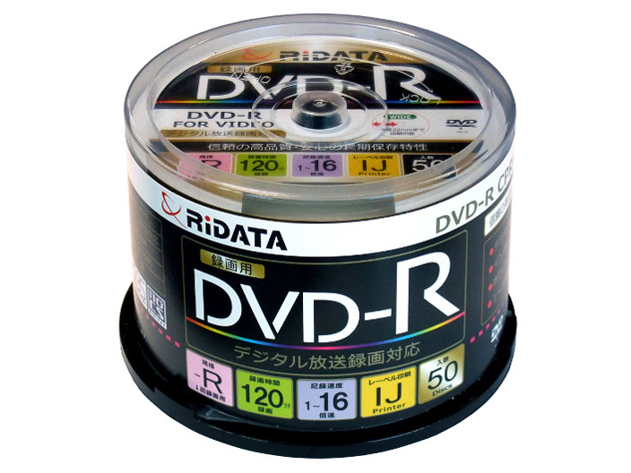 RIDATA D-RCP16X.PW50RD K [DVD-R 16�{�� 50���g] �̐��i�摜
