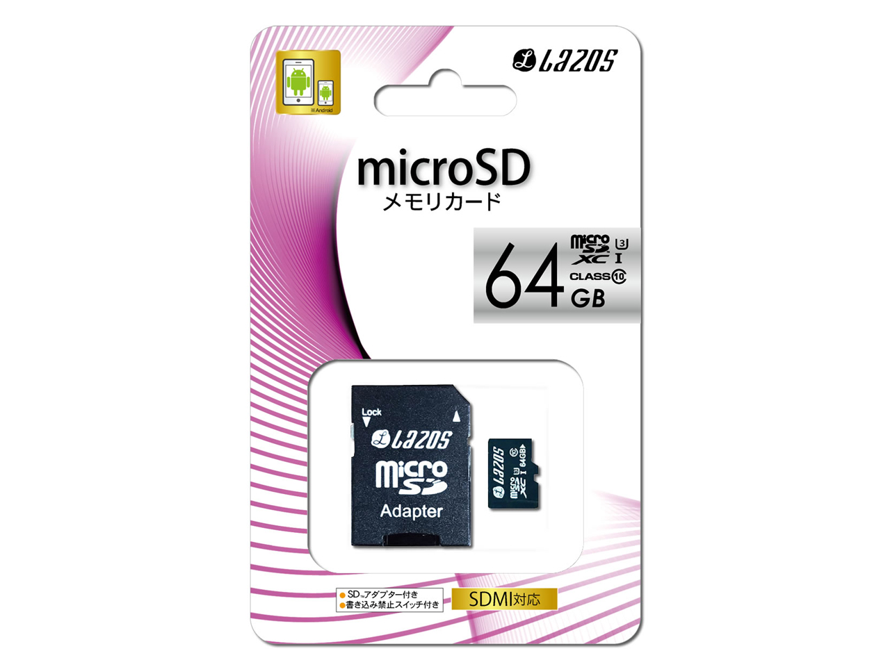 Lazos L-64MS10-U3 [64GB] �̐��i�摜