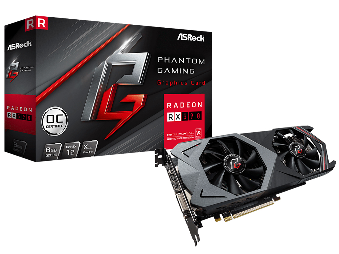 Phantom Gaming X Radeon RX590 8G OC [PCIExp 8GB] �̐��i�摜