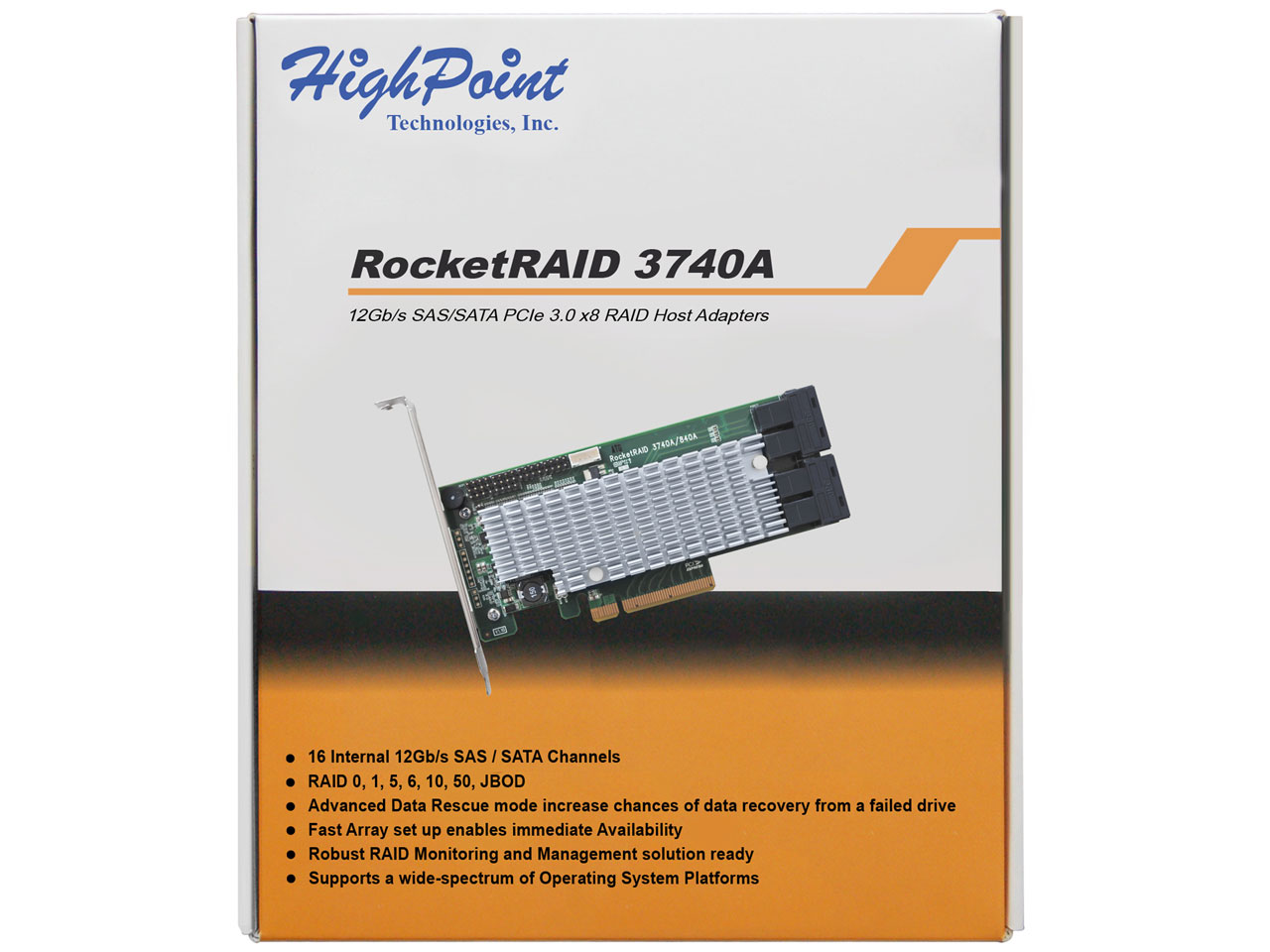 RocketRAID 3740A [SAS 12Gb/s/SATA 6Gb/s/RAID]