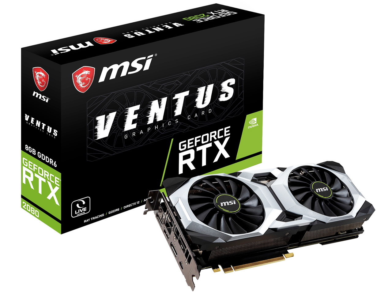 GeForce RTX 2080 VENTUS 8G [PCIExp 8GB] �̐��i�摜